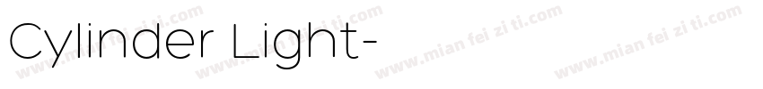 Cylinder Light字体转换